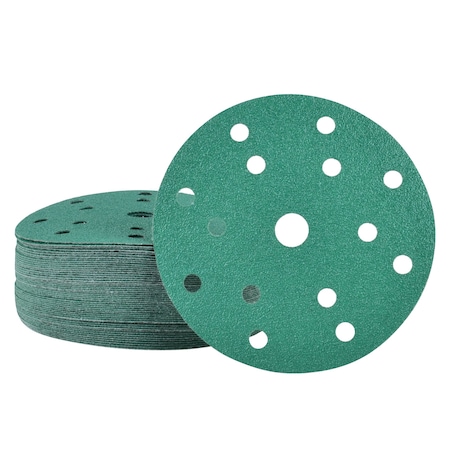 Legit Grit 6 inch Sand paper Disc, 15-Hole, 80 Grit, 50PK LG6-1580-50